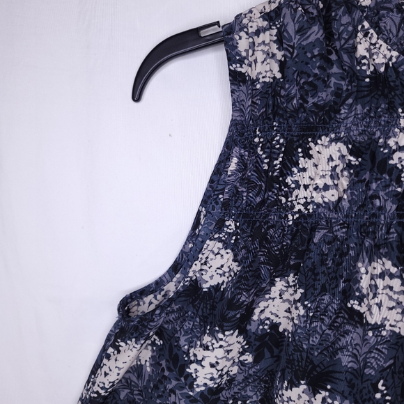 JOIE Women's Baltic Print Ruffle Sleeveless Blouse SMALL - Picture 3 of 10